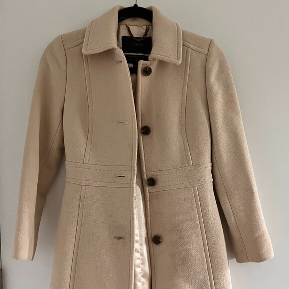 JCrew petite lined coat Petite 000P (Vintage Champagne) - Picture 1 of 7